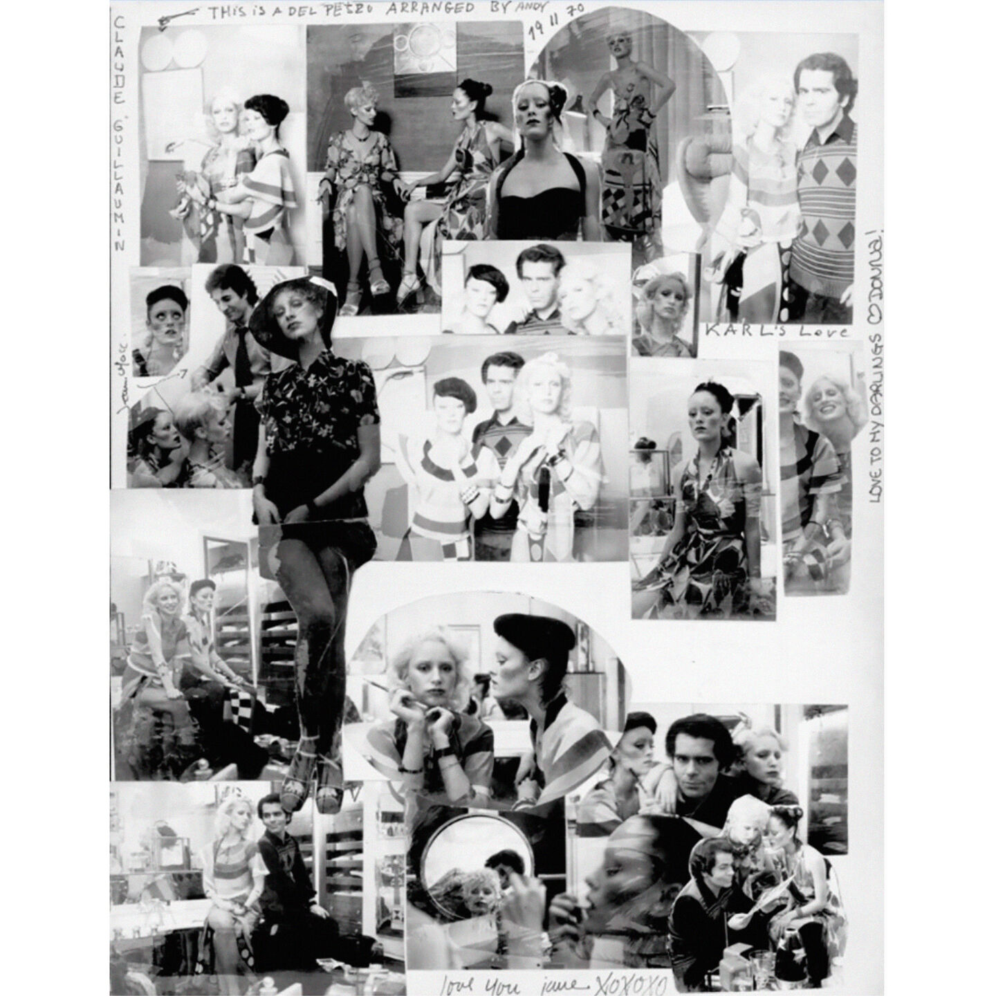 Black and white visuals of Karl Lagerfeld archive 