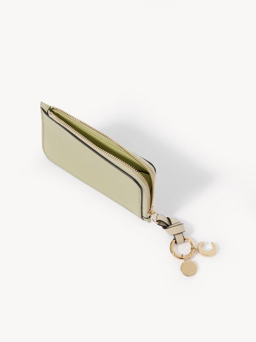 Alphabet wallet in grained leather - 5