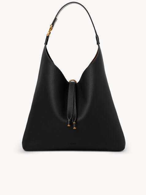 Marcie hobo bag in grained leather