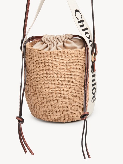 Small Woody basket in natural fibres