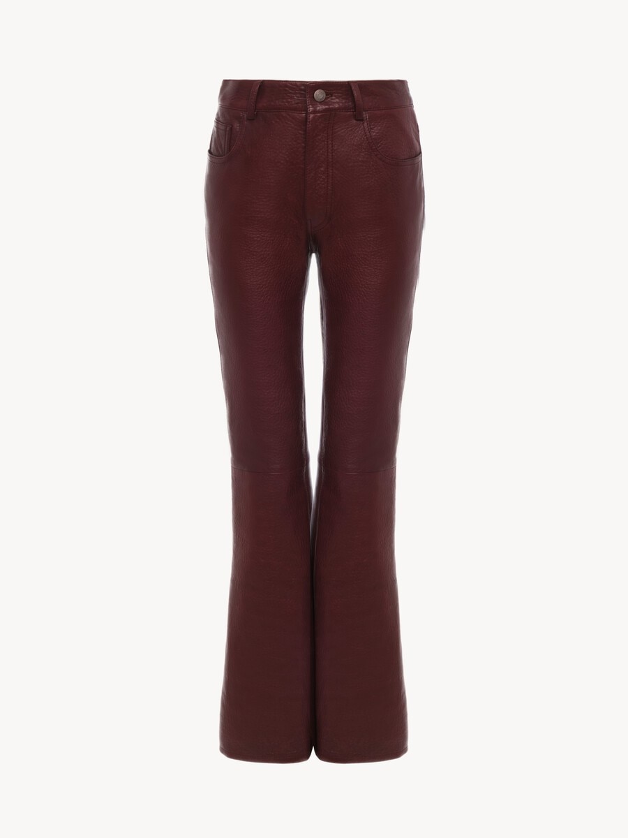 Flared pants in leather - 2