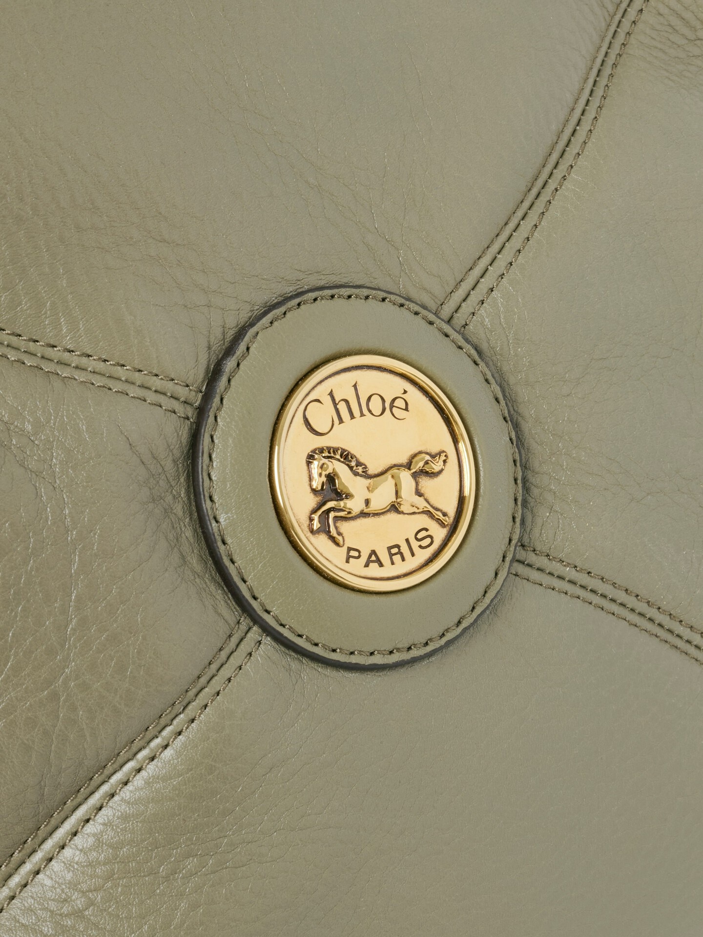 Chlo&eacute; Balloon east-west tote bag in grained leather - 7