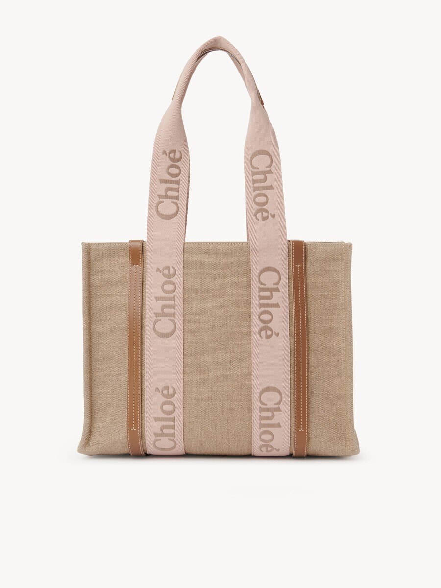 Woody tote bag in linen - 2