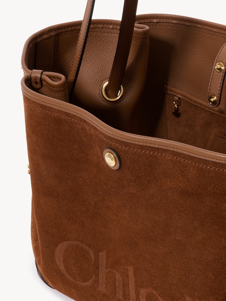 Bolso de doble asa Chlo&eacute; Clover de ante - 5