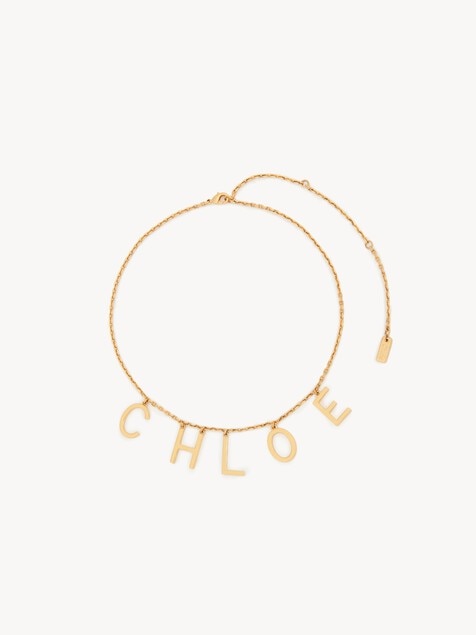 The Chlo&eacute; Letters necklace
