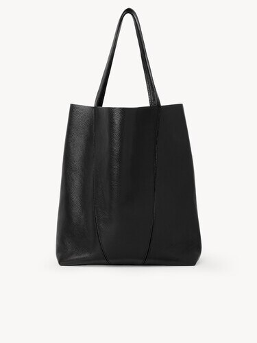 Bolso tote grande Chlo&eacute; Spin de cuero granulado - 4