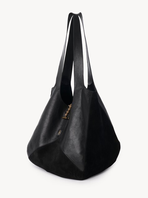 Chlo&eacute; Balloon bag in grained & suede leather