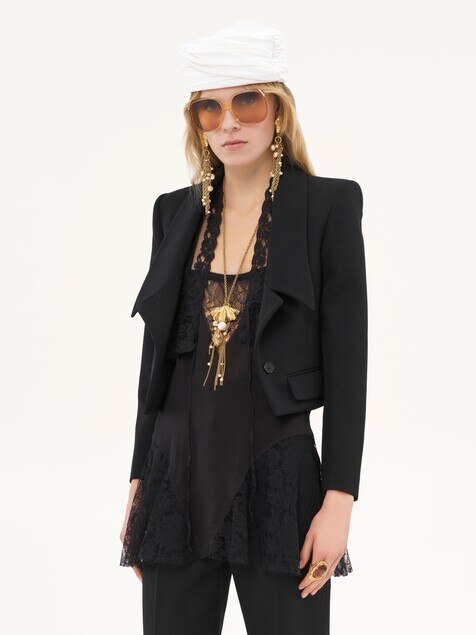 Chaqueta de sastre del legado de gabardina de lana