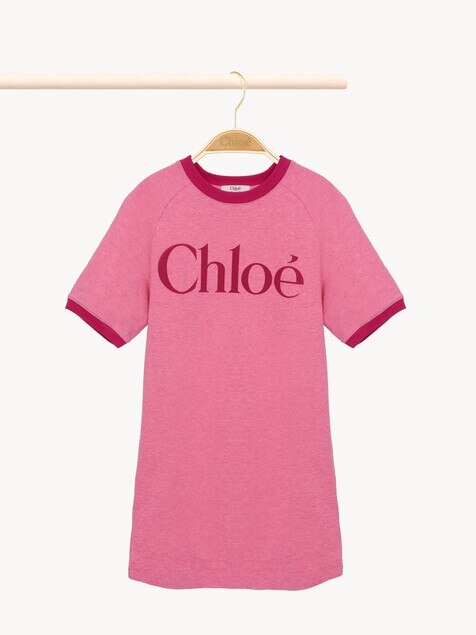 Kids' short-sleeve logo dress