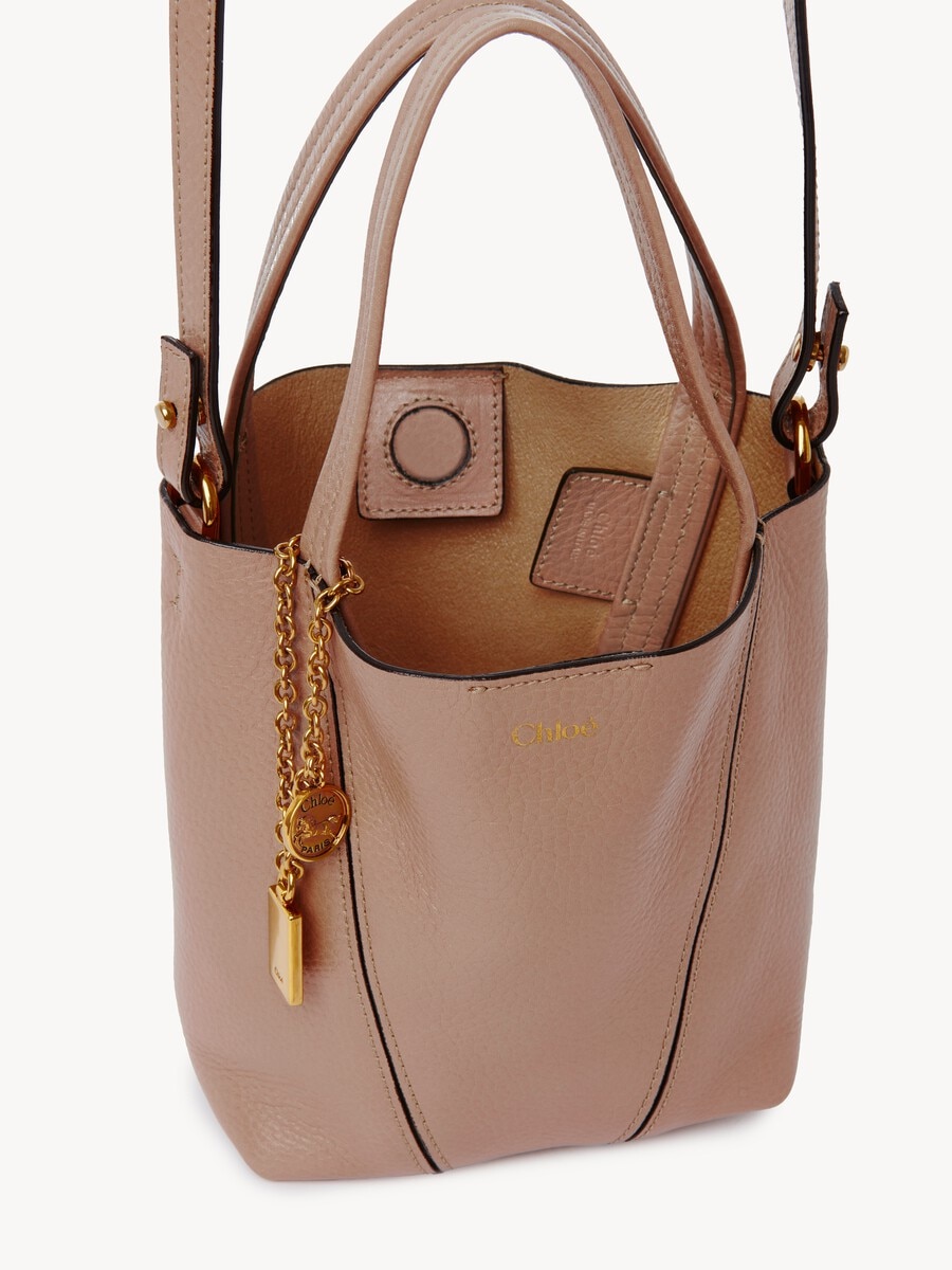 Kleine Chlo&eacute; Spin Tote Bag aus genarbtem Leder - 6