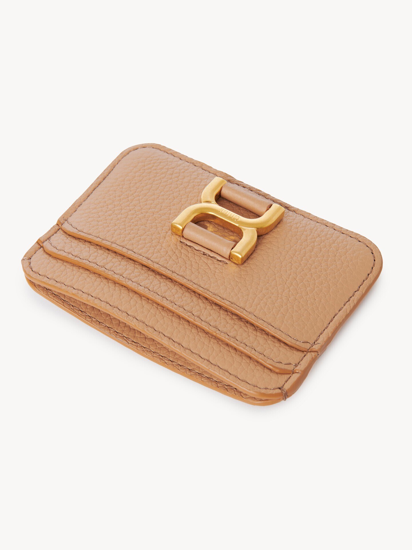 Marcie card holder in grained leather - 5