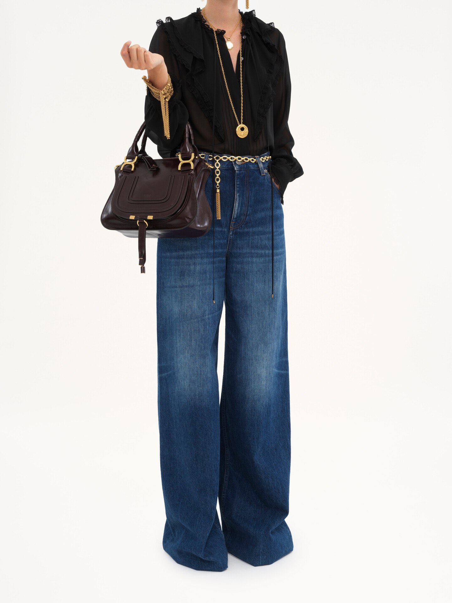 Petit sac Marcie en cuir brillant - 9