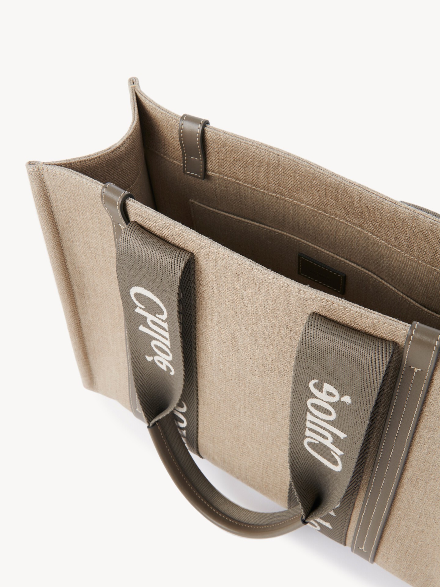 Woody tote bag in linen - 6