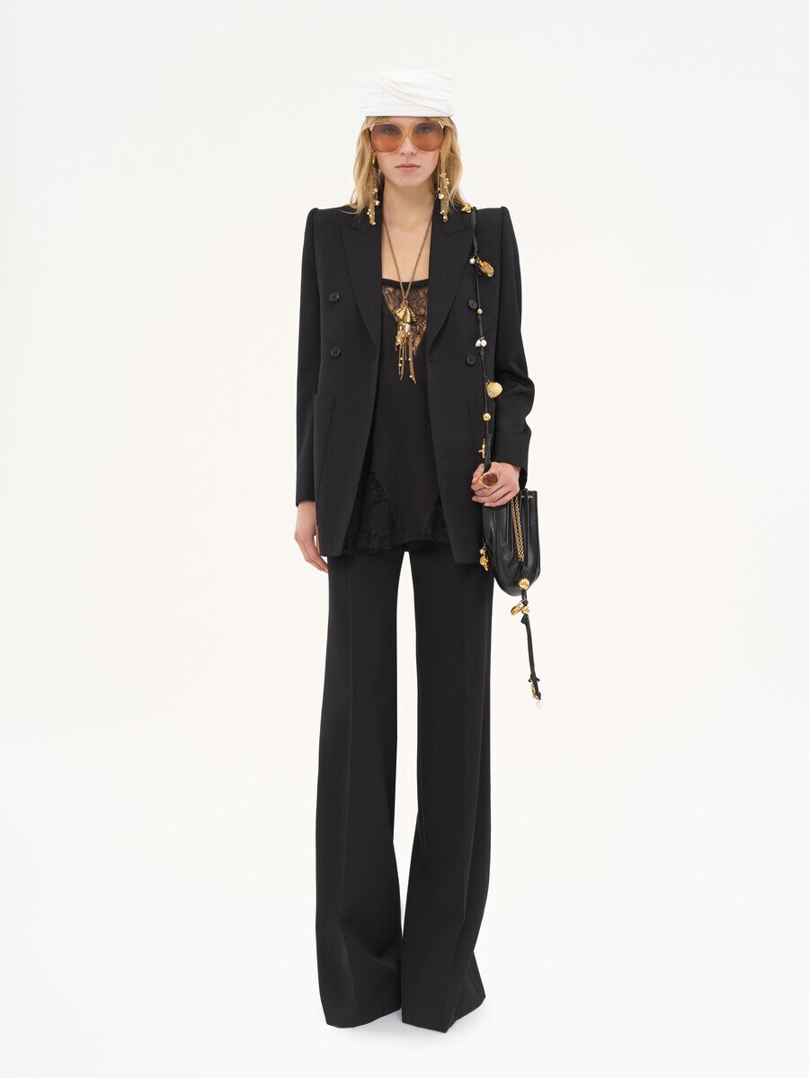 Veste blazer en laine grain de poudre - 3