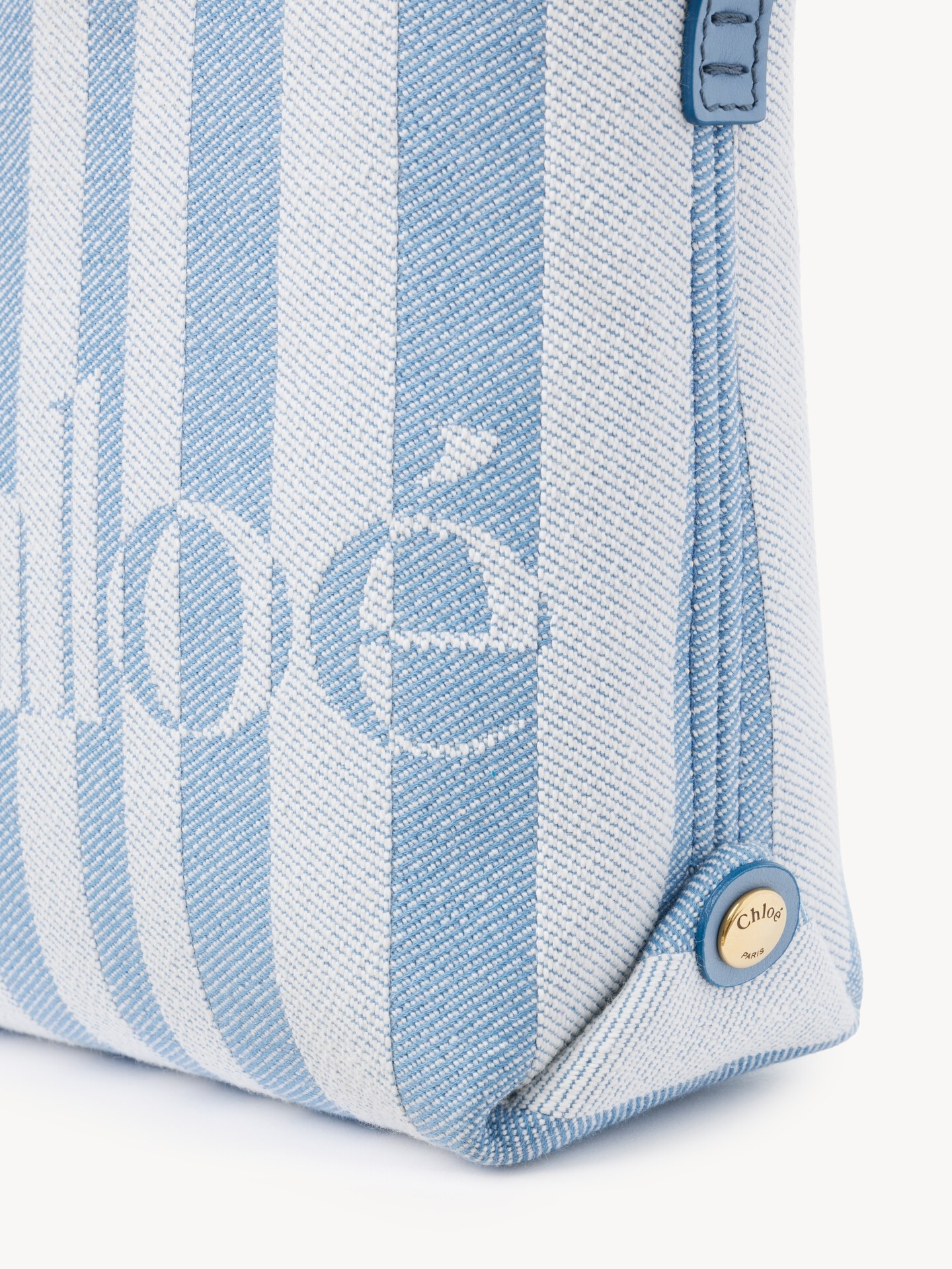 Mini Chlo&eacute; Stripy tote bag in jacquard - 6.0