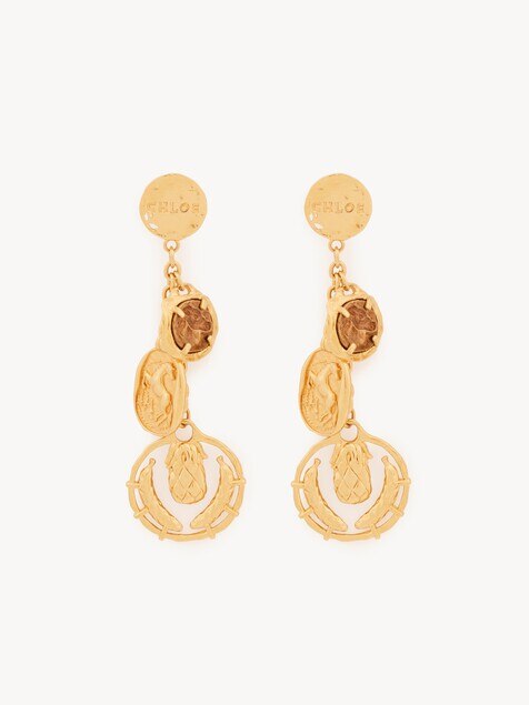 The Chlo&eacute; Medals earrings