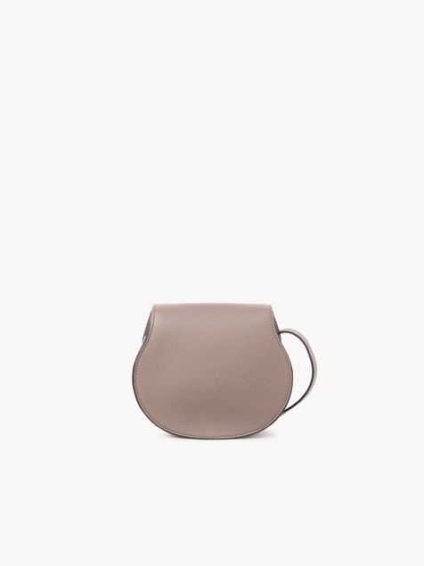 Small Marcie saddle bag in grained leather