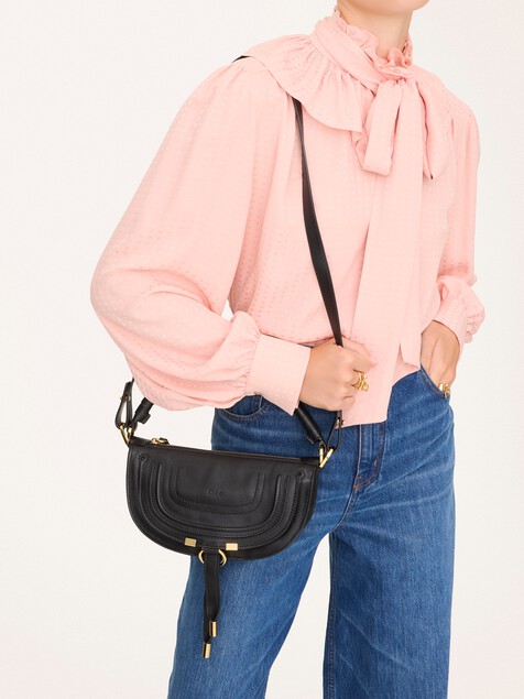 Mini Marcie shoulder bag in soft leather