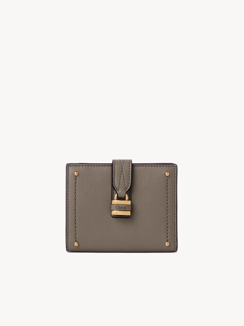 Paddington square wallet in grained leather