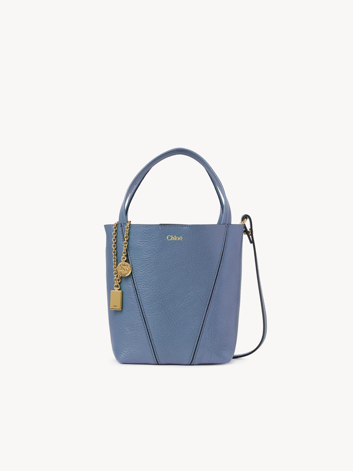Small Chlo&eacute; Spin tote bag in grained leather - 2