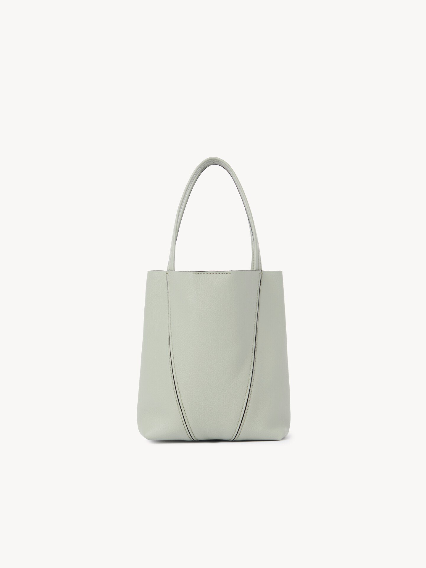 Small Chlo&eacute; Spin tote bag in grained leather - 4