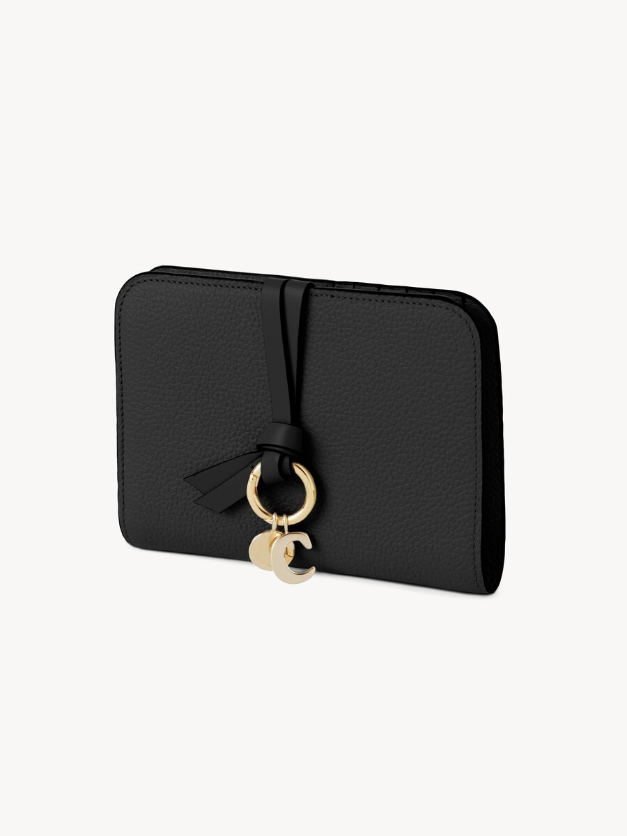 Alphabet bi-fold wallet in grained leather - 3
