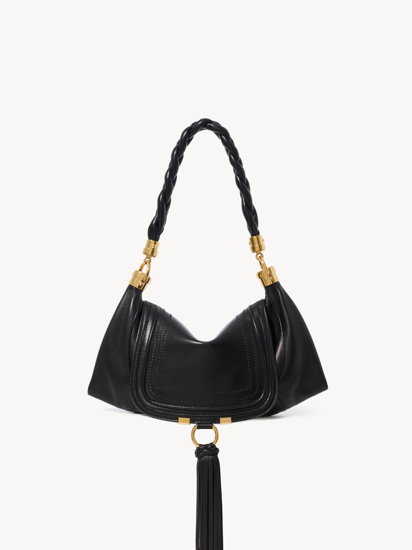 Small Marcie Foulard hobo bag in soft leather - 1.0
