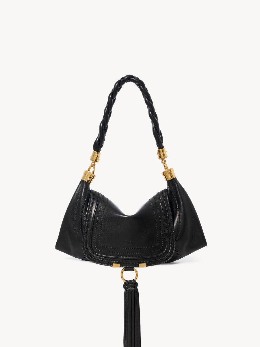 Small Marcie Foulard hobo bag in soft leather - 1