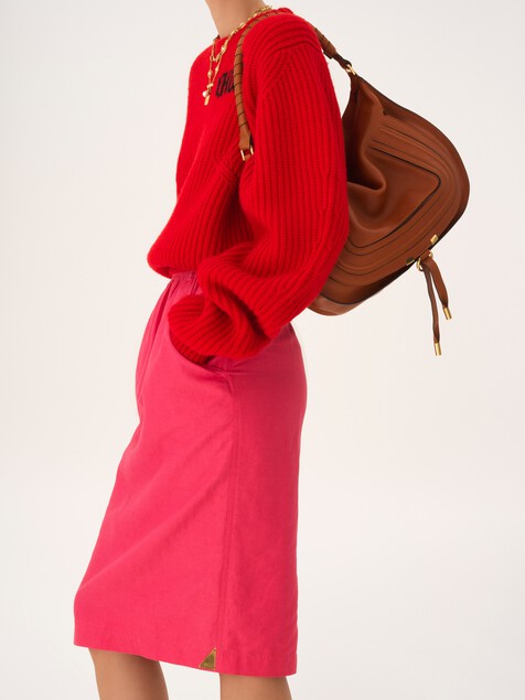 Marcie shoulder bag in soft leather