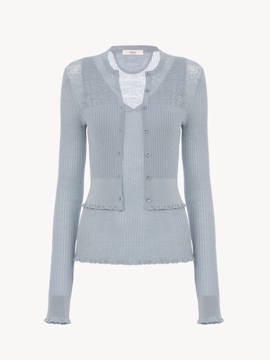 Twin set in a superfine wool knit - 2