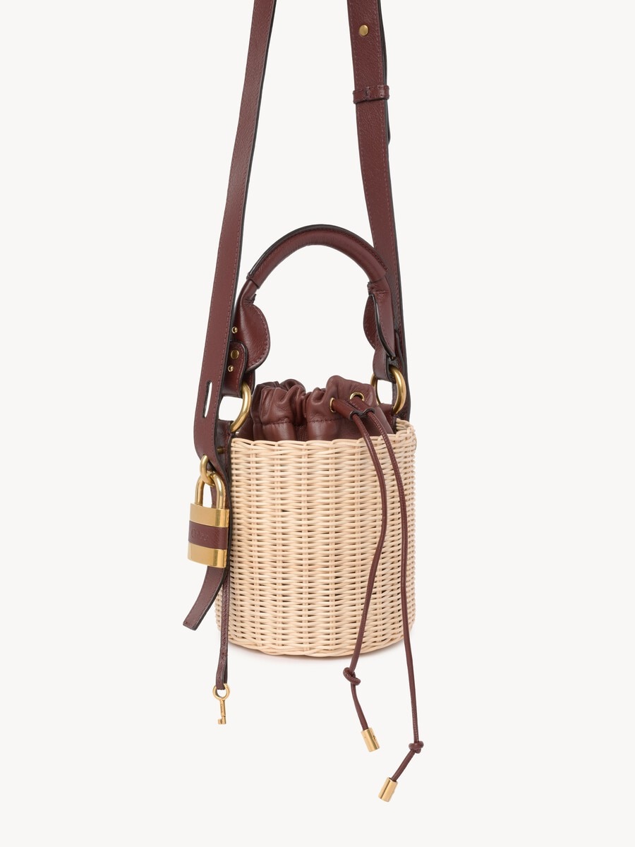 Small Paddington bucket bag in wicker - 4