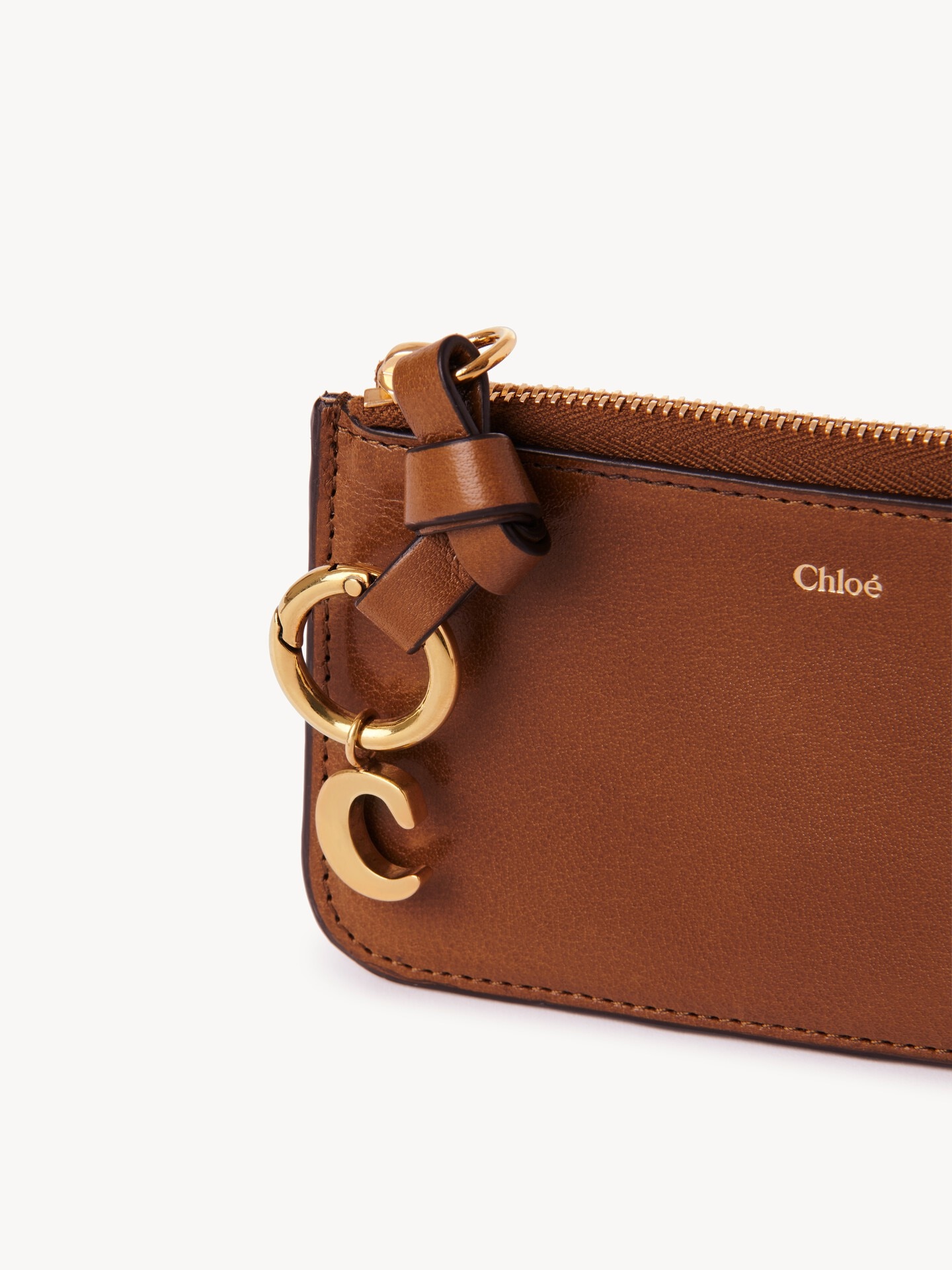 Petit porte-cartes et monnaie Alphabet en cuir brillant - 6