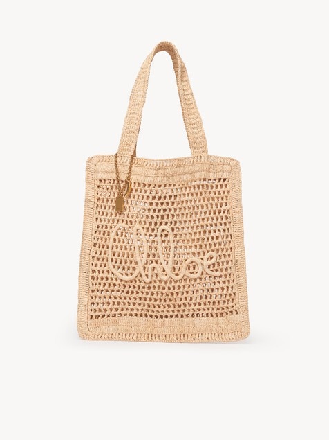 Summer Banana Tote Bag aus geflochtenen Fasern