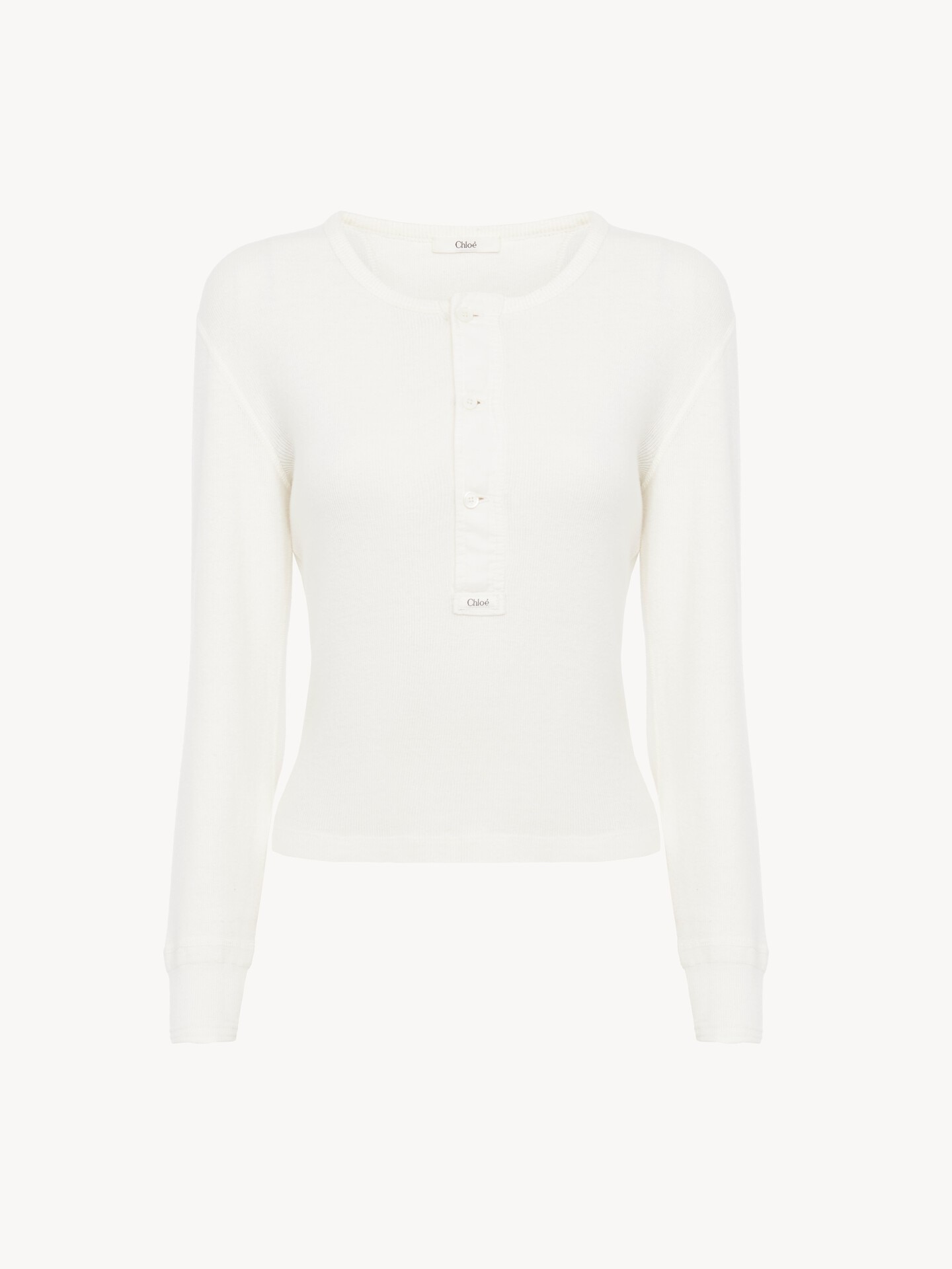 Henley shirt in cotton jersey - 1