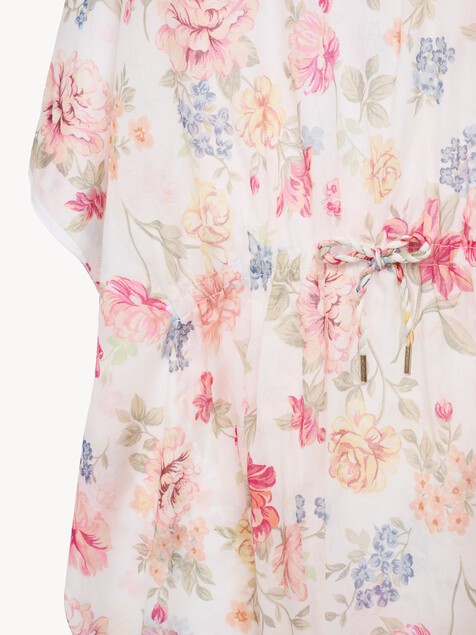 Vestido playero de manga corta infantil