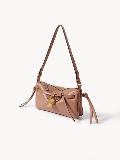 Mini Paddington Sling pouch with strap in soft leather