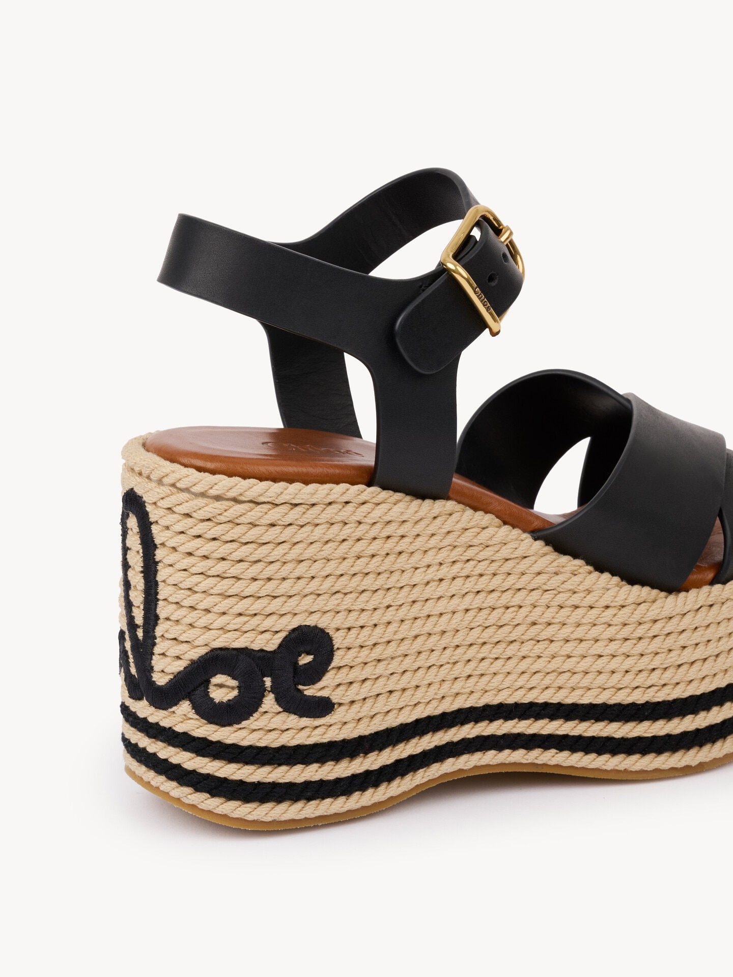 Chloé Sandウェッジ サンダル 黒 - Chloé