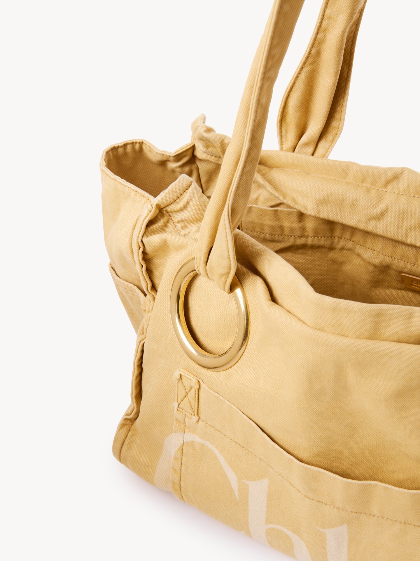 Large Chlo&eacute; Plage tote bag in cotton - 5