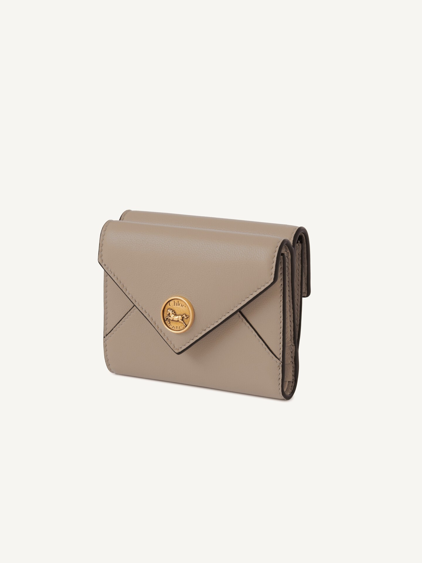 Petit portefeuille &agrave; trois volets Envelope en cuir grain&eacute; - 2.0
