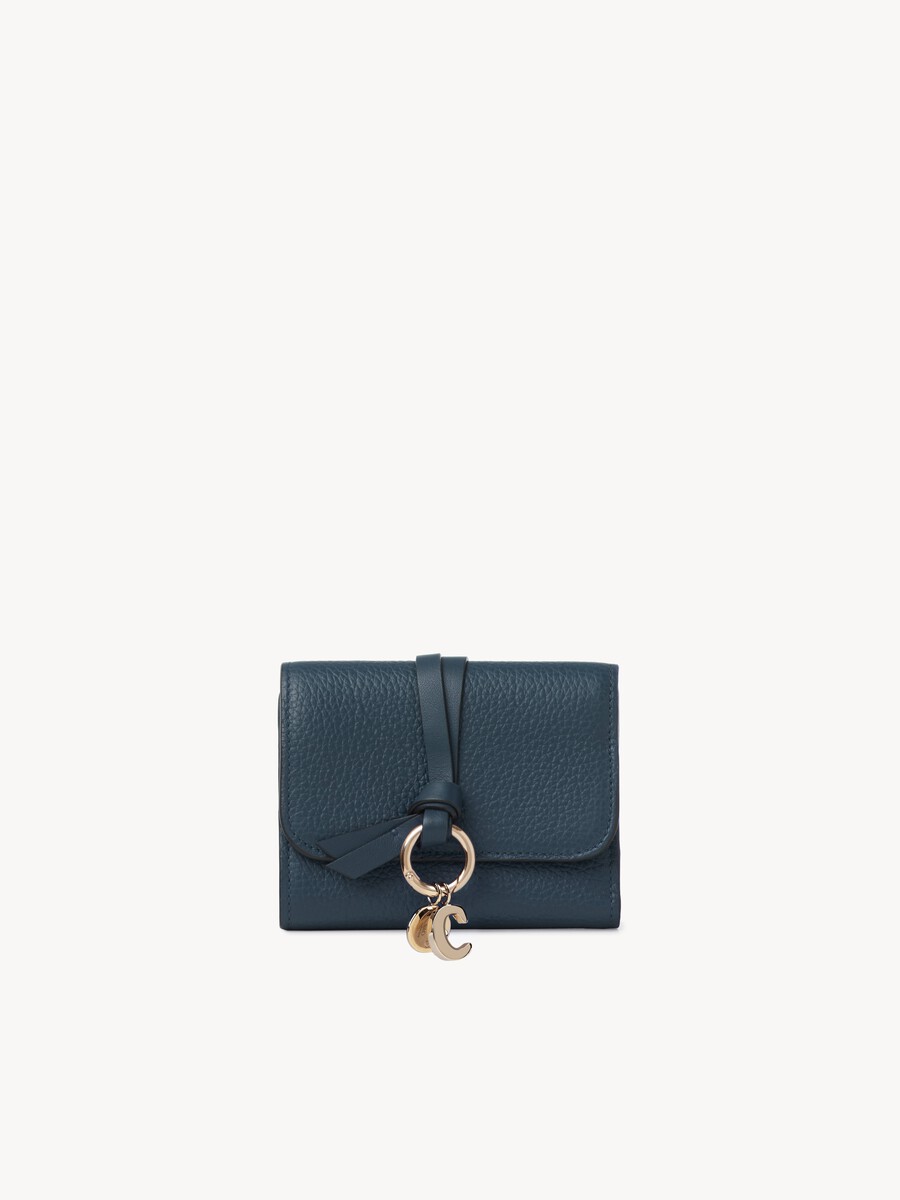 Small Alphabet tri-fold in grained leather - 2