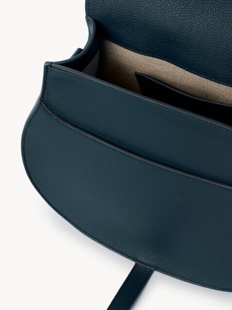 Marcie saddle bag in grained leather