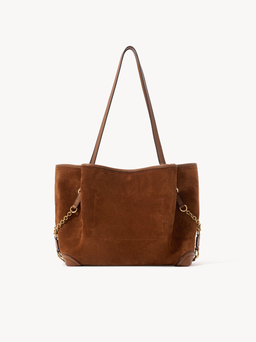 Chlo&eacute; Clover double carry bag in suede leather - 4