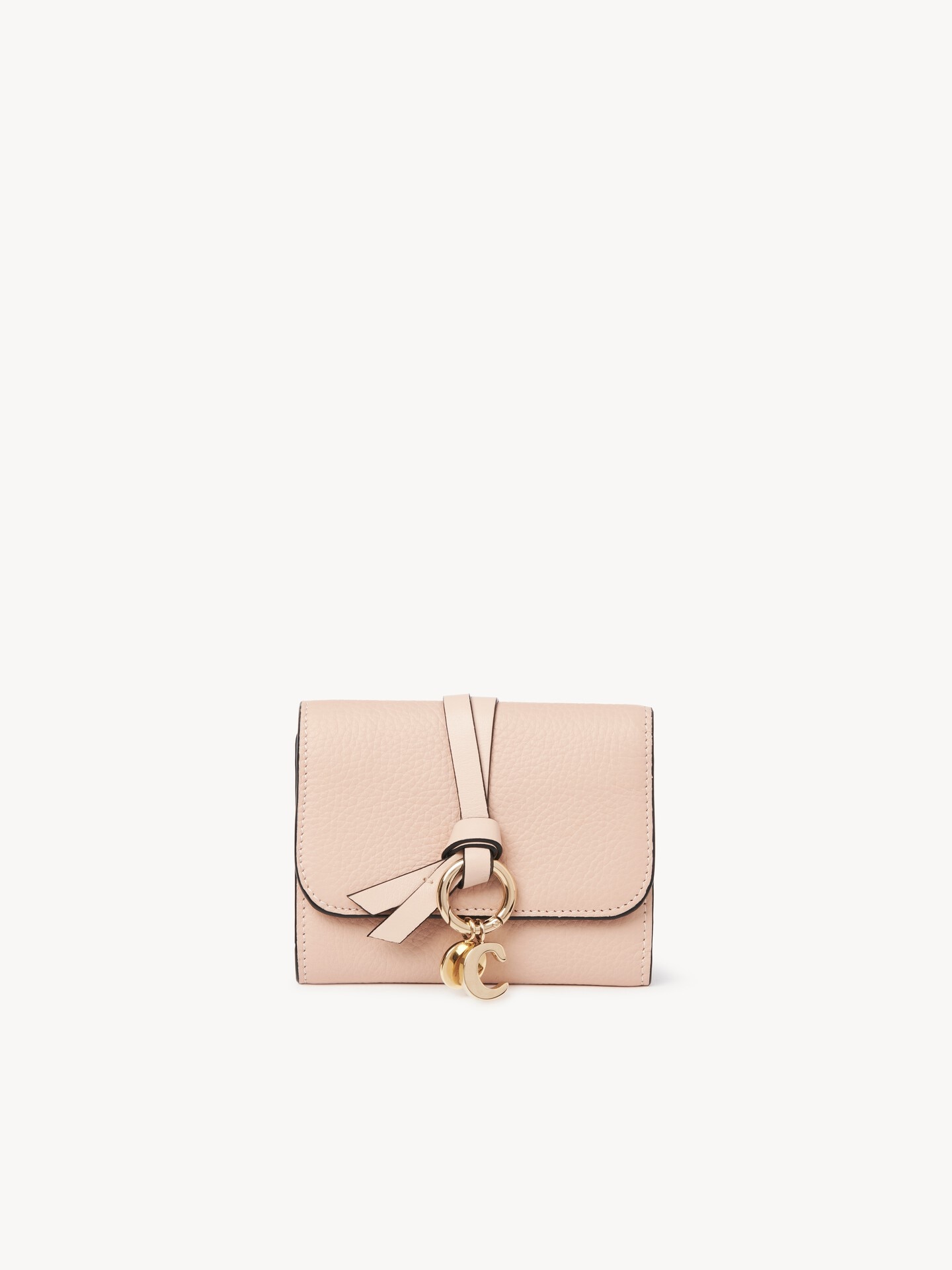 Small Alphabet tri-fold in grained leather - 2