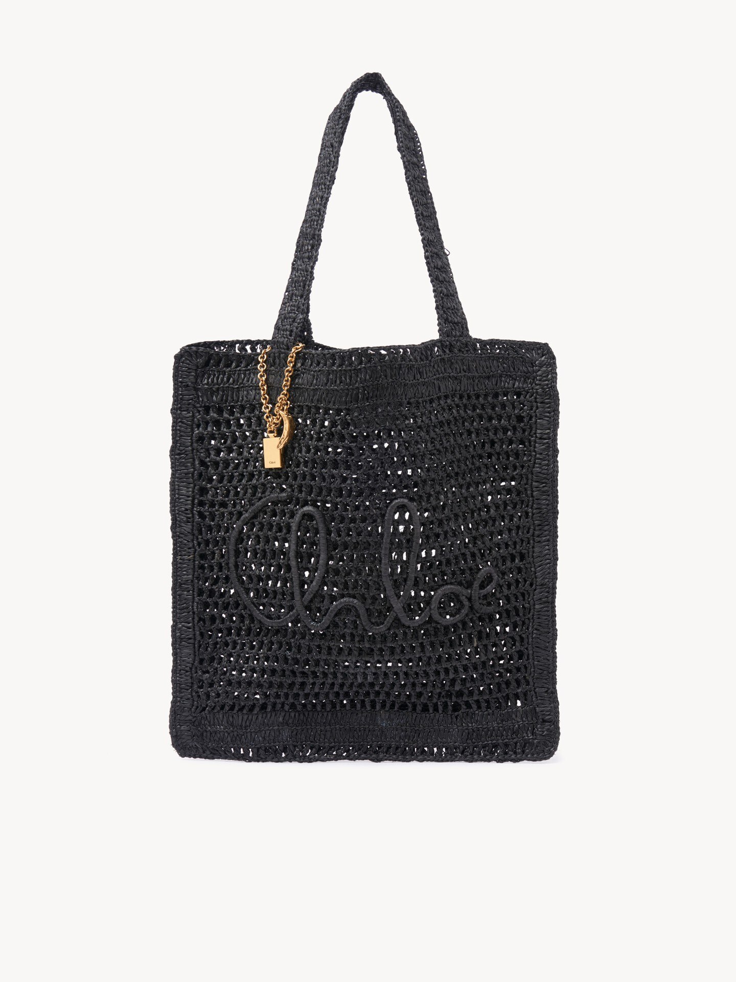Summer Banana tote bag in raffia - 1