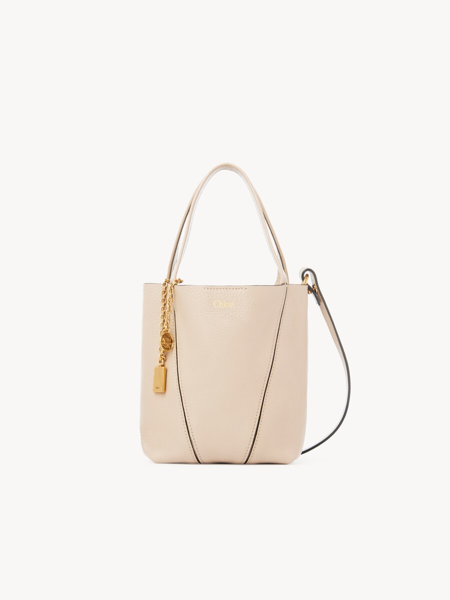 Small Chlo&eacute; Spin tote bag in grained leather - 1