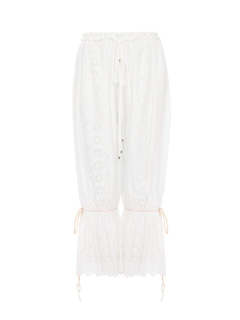Fluid drawstring pants in soft cotton