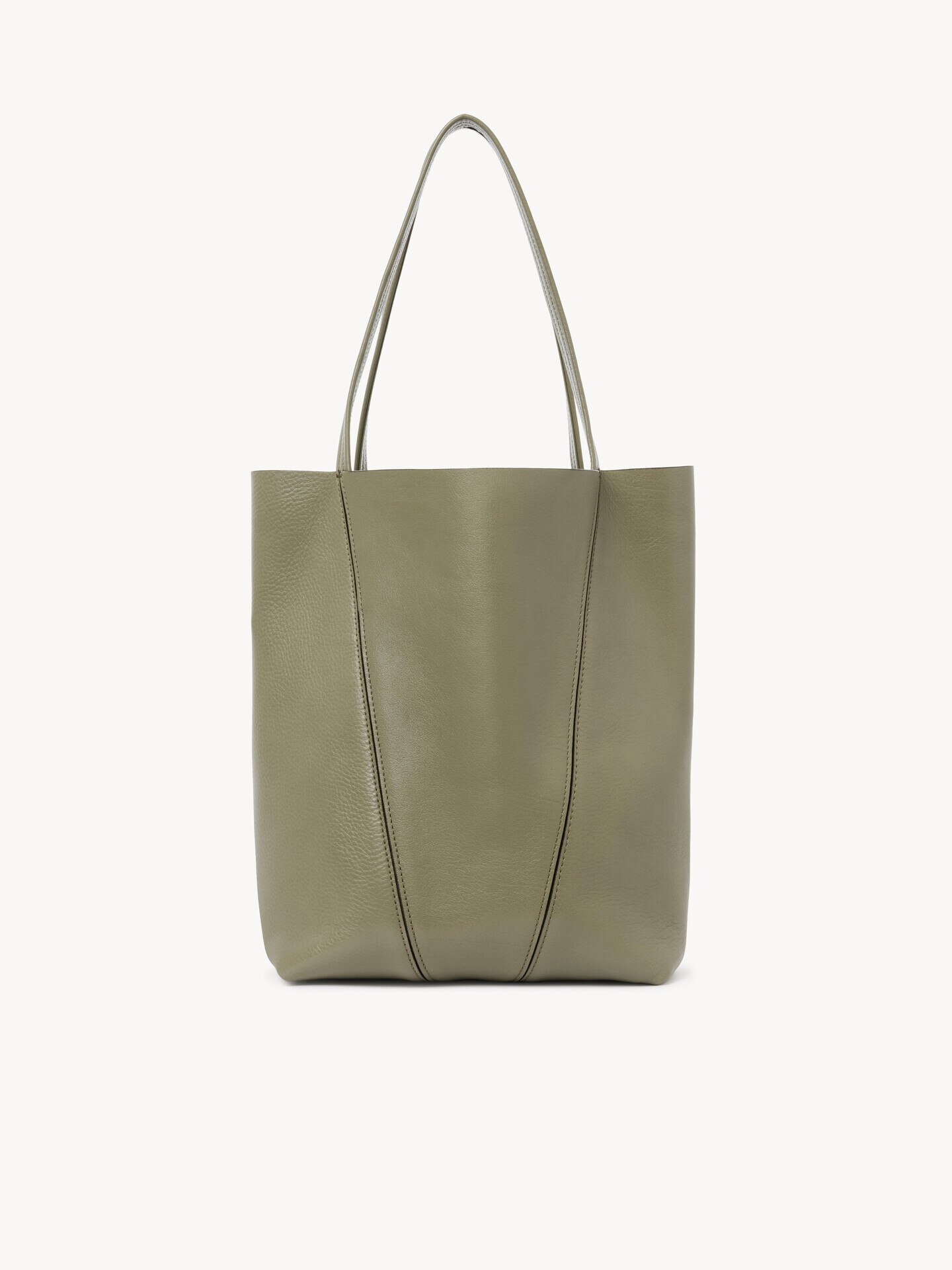 Chlo&eacute; Spin tote bag in grained leather - 5