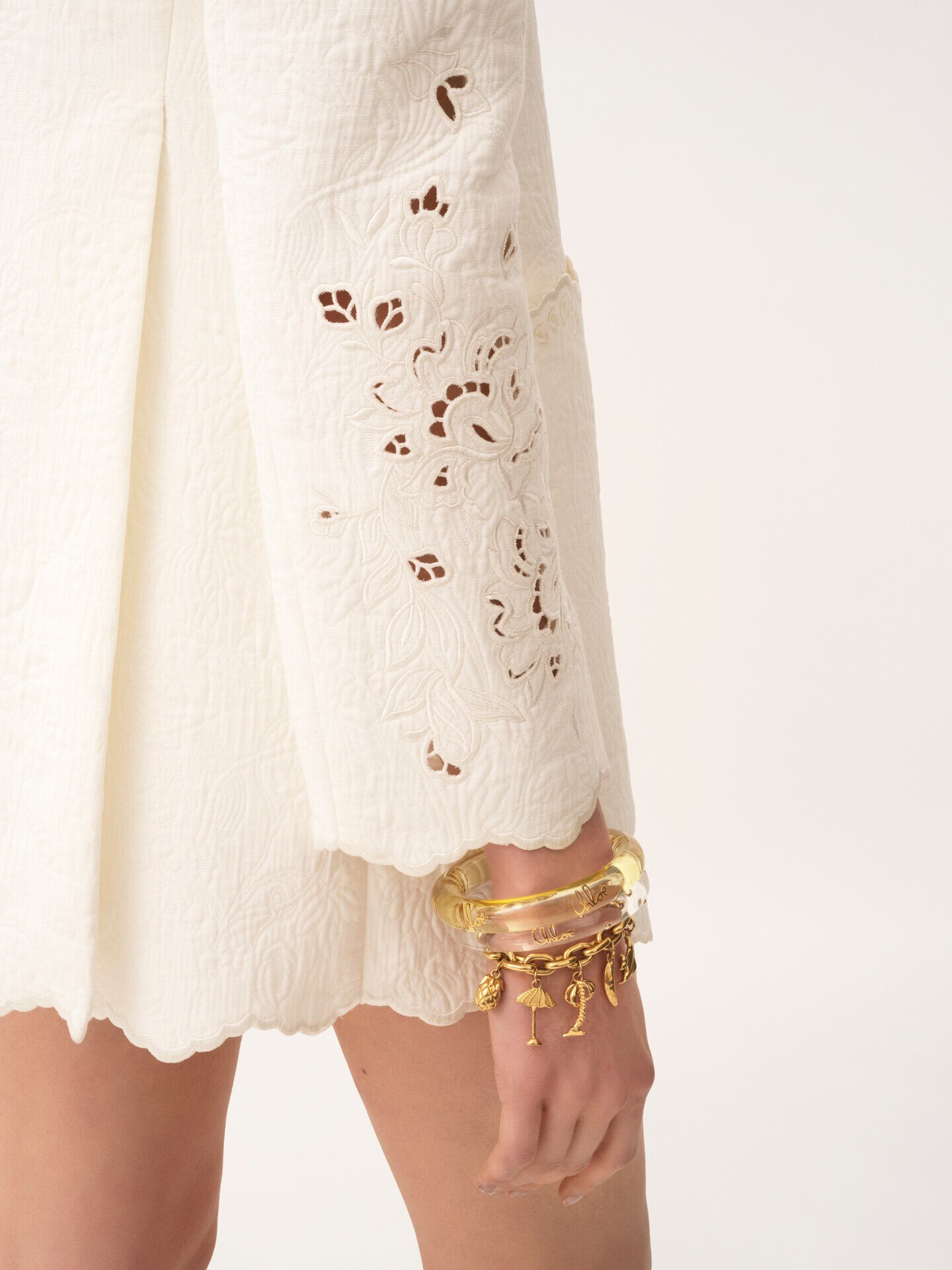 Chaqueta de sastre de doble botonadura en mezcla de algod&oacute;n - 8