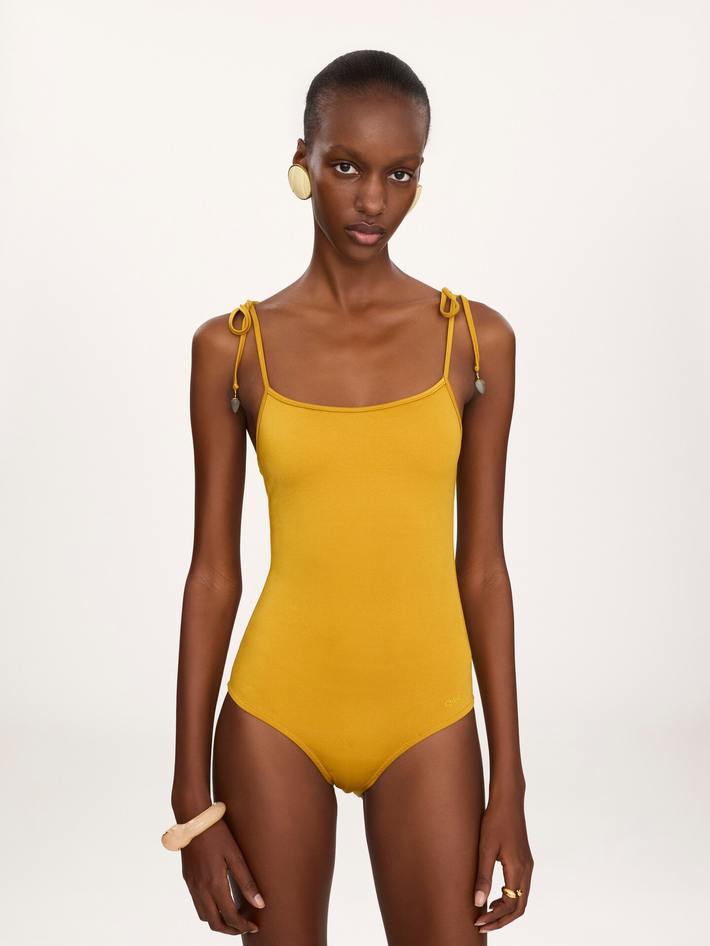 Knotted one-piece swimsuit - 4