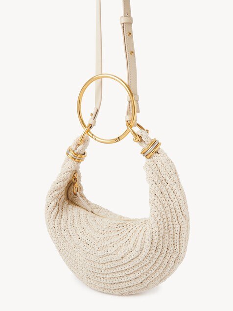 Small Bracelet Hobo bag in crochet